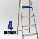 Escada Alumínio com 4 Degraus Real Escadas