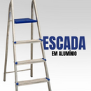 Escada Alumínio com 4 Degraus Real Escadas