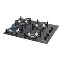 Cooktop A Gás Fischer 4 Bocas Com Mesa De Vidro Preto – Bivolt