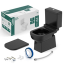 Vaso Sanitário com Caixa Acoplada e Assento Soft Close Elite Celite - Preto