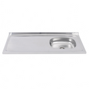 Pia de Cozinha Aço Inox 120cm Ghel Plus