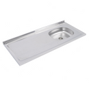 Pia de Cozinha Aço Inox 120cm Ghel Plus