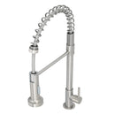 Torneira Gourmet de Pia para Cozinha com Bica Alta Flexível Inox Escovado Milão Civitt