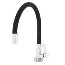 Torneira de Pia para Cozinha com Bica Alta Flexível Cromada e Preta Colors Flex Delinia